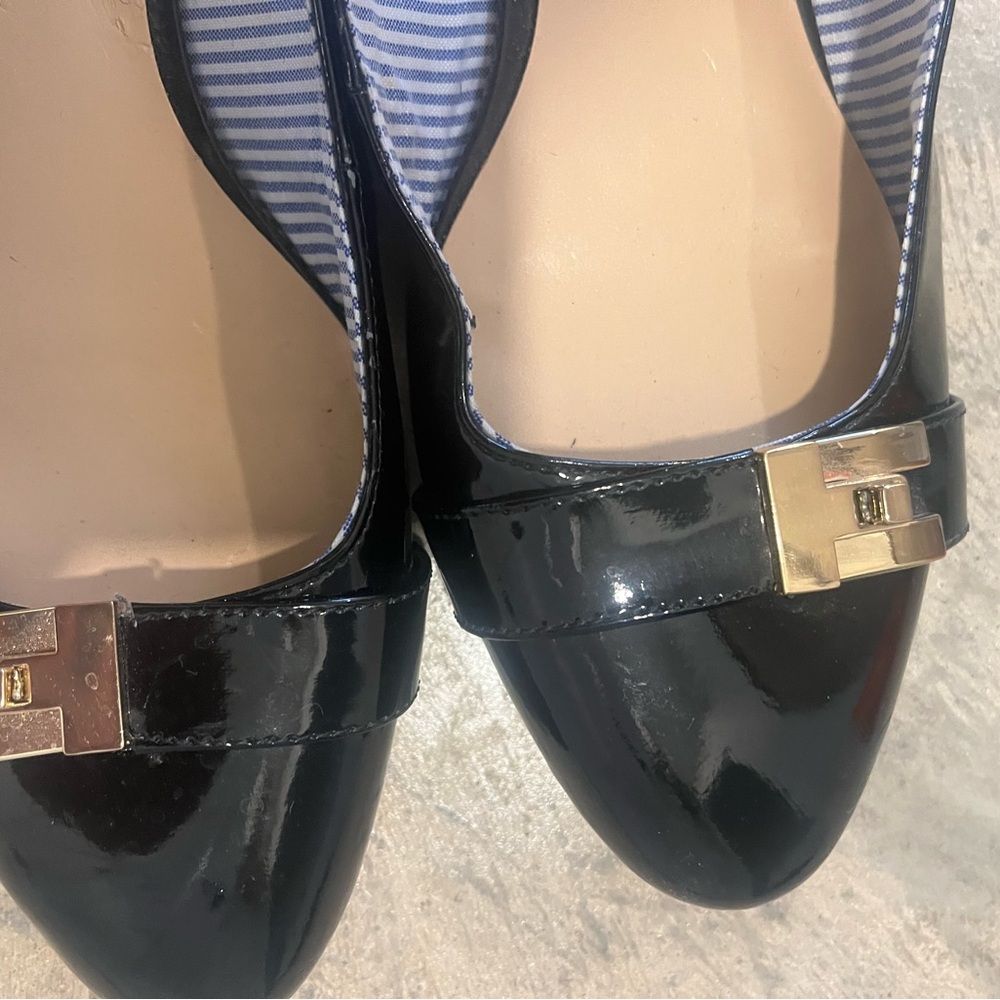 Tommy Hilfiger Elegant Black Patent Leather Women's Shoes